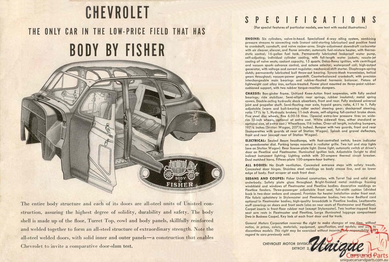 1948 Chevrolet Brochure Page 6